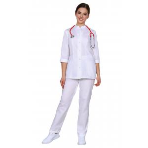 Костюм женский №406 (тк.ТиСи) DoctorBIG, белый (0)