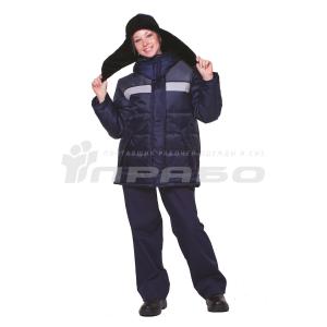Куртка зимняя Эльбрус (тк. Оксфорд) ПРАБО, т.синий/серый (Кур205)
